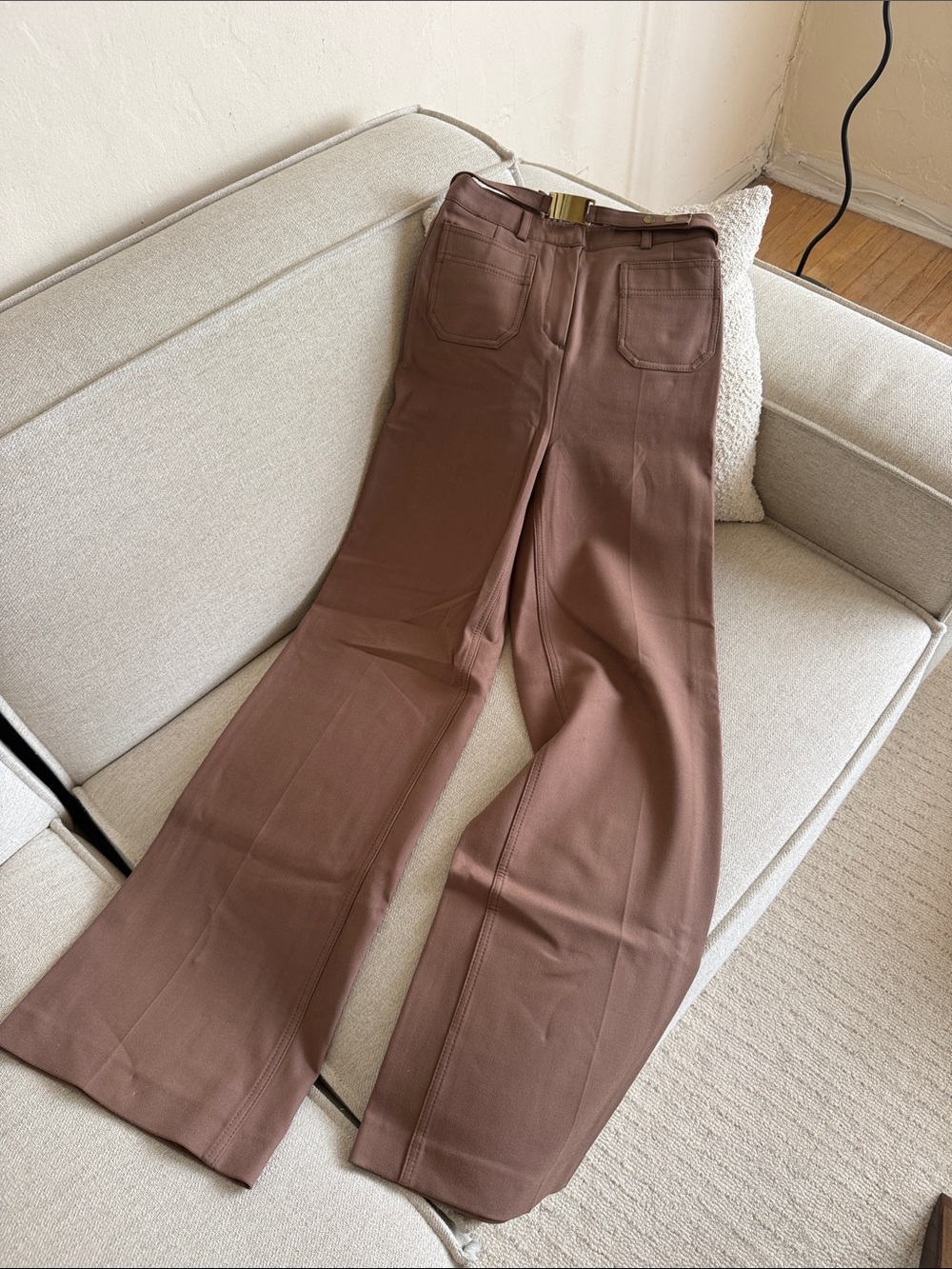 H&M Wide-Leg High-Rise Jeans - Brown